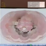 Pink Onyx Vessel Sinks Manufacturer producing round basins