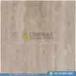 Dark beige Travertine Slabs on display in factory