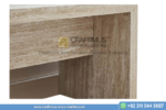 Travertine square shaped Bench product image with white background