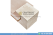 Travertine square shaped Bench product image with white background