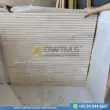 Light Beige Travertine tiles stacked in factory after production