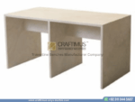 Modern Style Travertine Bench Design Product Image with white background