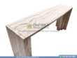 Modern Style Travertine Bench Design Product Image with white background