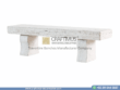 Modern Style Travertine Bench Design Product Image with white background