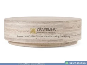 Travertine Round Coffee Tables