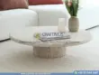 Travertine Round Coffee Tables Product image with white background