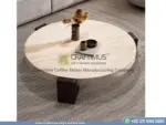 Travertine Round Coffee Tables Product image with white background