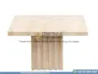 Travertine Square Coffee Table with white background product image
