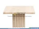 Travertine Square Coffee Table with white background product image