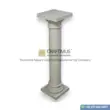 Travertine Square Shaped Column design with white background