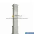 Travertine Square Shaped Column design with white background