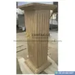 Travertine Square Shaped Column design with white background