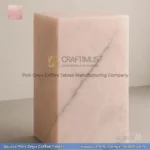 Pink Onyx Square Coffee Table Designs and Images