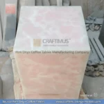 Pink Onyx Square Coffee Table Designs and Images
