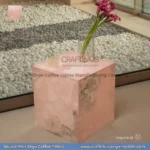 Pink Onyx Square Coffee Table Designs and Images