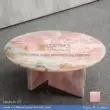 Pink Onyx Round Shaped Coffee Table