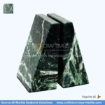 jungle green marble bookends