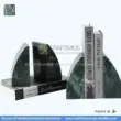 jungle green marble bookends sailboat shaped designs made in china 04