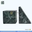 Forest green marble bookends