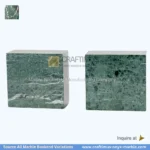 Forest green marble bookends