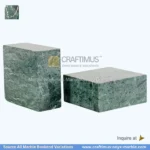 Forest green marble bookends