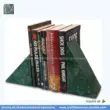 jungle green marble triangle shaped bookends made in china 04