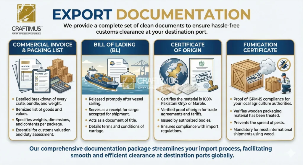 Container Export Documents infographic image