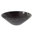Nero Maquina marble round vanity top serving bowl with elegant white veining for stylish dining or décor.