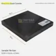 Absolute Black Granite tile, 12cm x 12cm, sleek dark surface ideal for countertops and flooring.