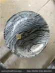 Antique wood grain marble round wash basins