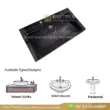 Black marble sink with sleek design, ideal for vessel or wall mount installations. Durable and elegant bathroom upgrade.