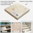 Botticino Cream Marble slab, natural stone, perfect for countertops, floor tiles, and stairings.