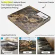Maroccos Granite, natural stone, brown and black, ideal for countertops, slabs, and stairings.