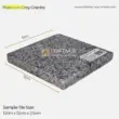 Platinum Grey Granite tile, 12cm x 12cm x 2.5cm, ideal for elegant surfaces and home decor.