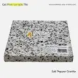 Salt and Pepper Granite slab, white with black speckles, ideal for countertops and tiles.