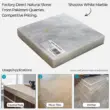 Shadow White Marble slab, natural stone, ideal for countertops, floor tiles, and stairings.