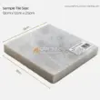 Shimmering white marble tile, 12cm x 12cm x 2.5cm, ideal for elegant home decor and renovations.