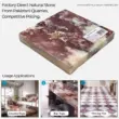 Strawberry marble natural stone, pink and white, suitable for countertops, bar tops, and flooring tiles.