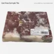 Strawberry marble tile, rich red and creamy white, ideal for countertops and decorative applications.