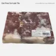 Strawberry marble tile in pink and white, ideal for countertops and decorative surfaces.