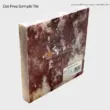 Strawberry marble tile, pink and white natural stone, ideal for countertops and decorative surfaces.