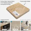 Travera Light Marble, beige natural stone, ideal for countertops, floor tiles, and stairings.
