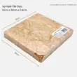 Travertine light marble tile, beige color, 12cm x 12cm x 2.5cm, ideal for flooring and decorative surfaces.