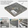 Tropical Grey Granite slab, natural stone, ideal for countertops, large slabs, and stairings.