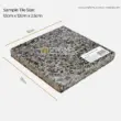 Tropical Grey Granite tile, 12cm x 12cm x 2.5cm, featuring a speckled grey color.
