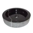 Honed Black Marble Round Sink