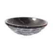 Black Marble chiselled Round Sink