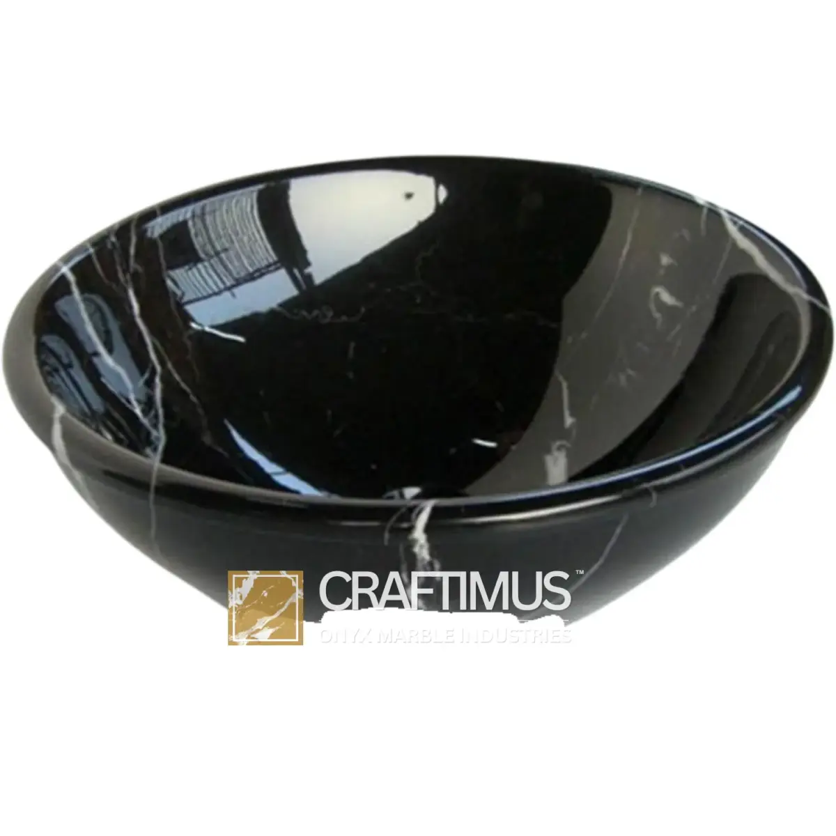 Black Marble Bowl Design Bathroom Sink