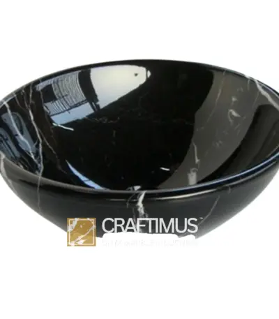 Black Marble Bowl Design Bathroom Sink