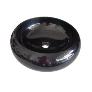 Absolute Black Marble rounded wash basin